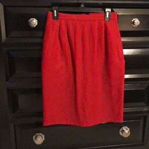Lord & Taylor Red Skirt